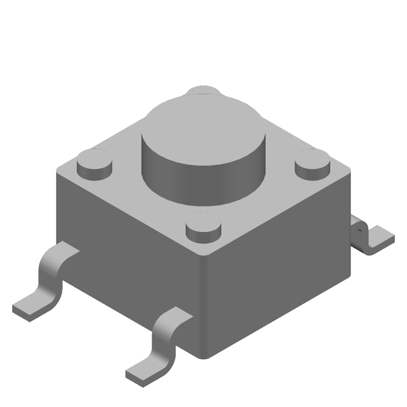 KEYPAD SWITCH, SPST, MOMENTARY-TACTILE, 0.05A, 24VDC, 2.06N, SURFACE MOUNT-STRAIGHT, ROHS COMPLIANT