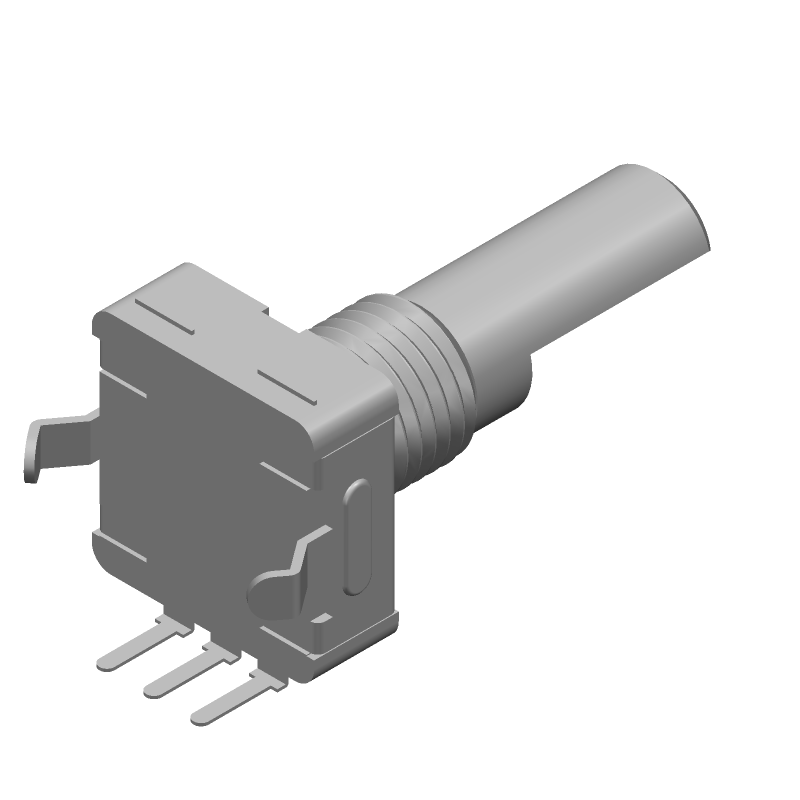 PEC11L-4320K-N0009 footprint, schematic symbol and 3D model by Bourns