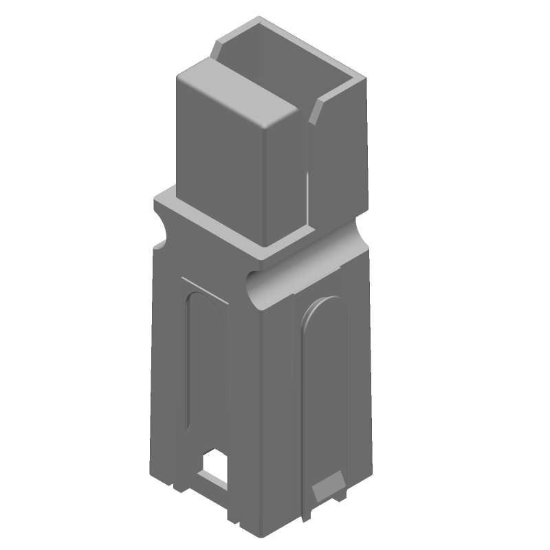 1 POS Crimp Wire Housing, 75A, 600V, Green, UL