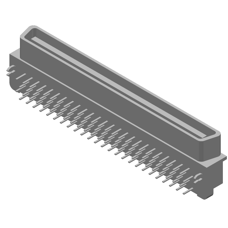 100P Right Angle Modular Connector, Gold/Tin, 1A, 185°C, Black