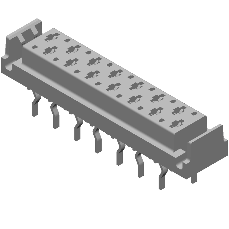 14 Pos 1.27mm Pitch Shrouded Header Receptacle, 1.5A, 100V, Thru-Hole