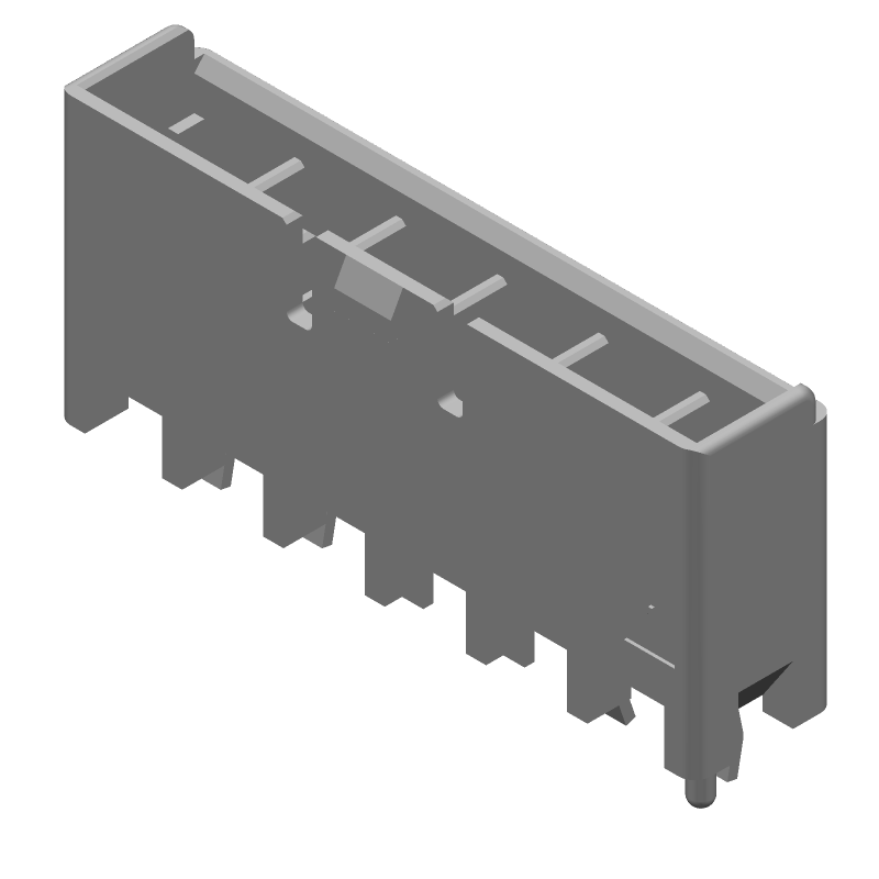 Power Connector, 6 Pos, 5mm Pitch, 8A, 300V, Straight, Thru-Hole