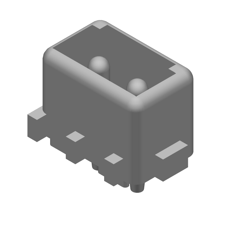 2 Pos Power Connector, Wire-to-Board, 13A, Gold, Through Hole