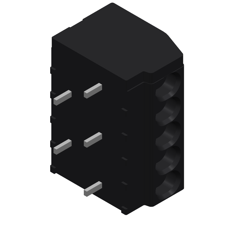805-305/200-604 footprint, schematic symbol and 3D model by Wago
