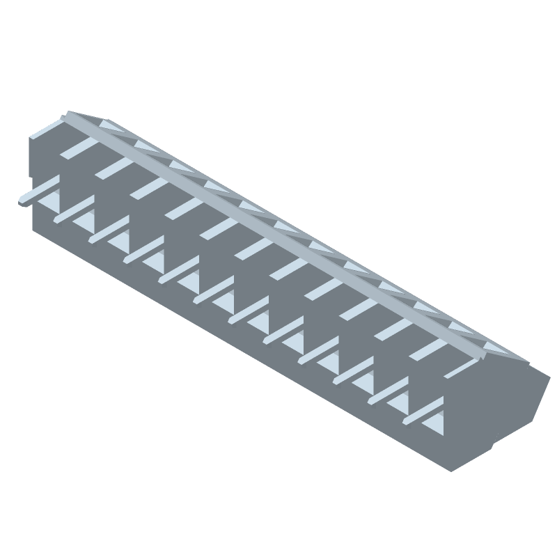 12 Pos 5.08mm Pitch Terminal Block, 17.5A, 300V, Thru-Hole Solder