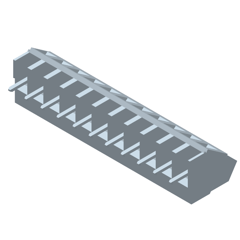 11 Pos Terminal Block, 5.08mm Pitch, 17.5A, 300V, Thru-Hole