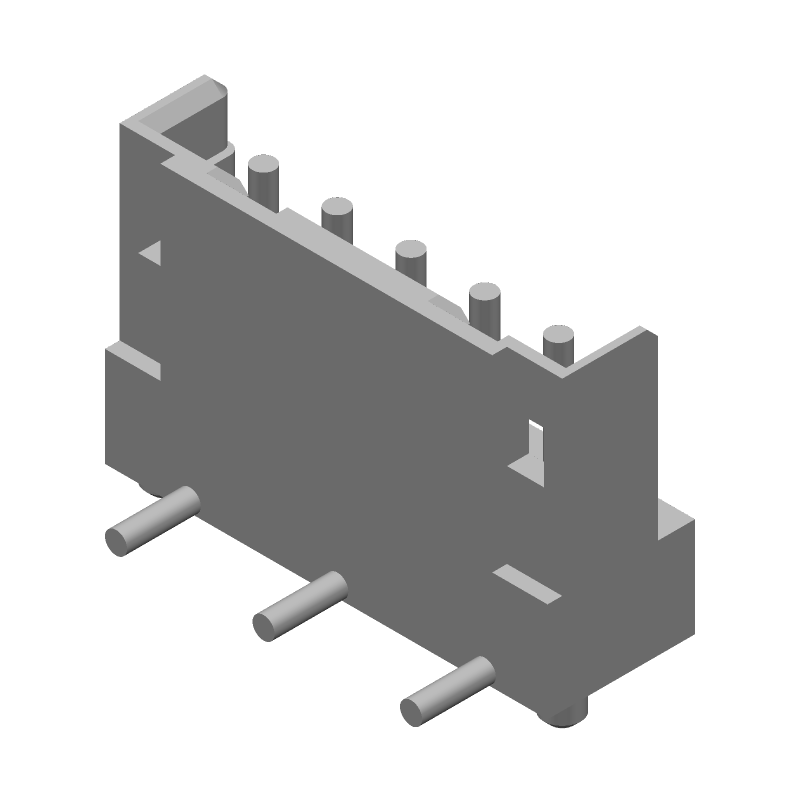5 Pos 2mm Pitch Wire-to-Board HDR, Male, Straight, SMD, 2A, 125V