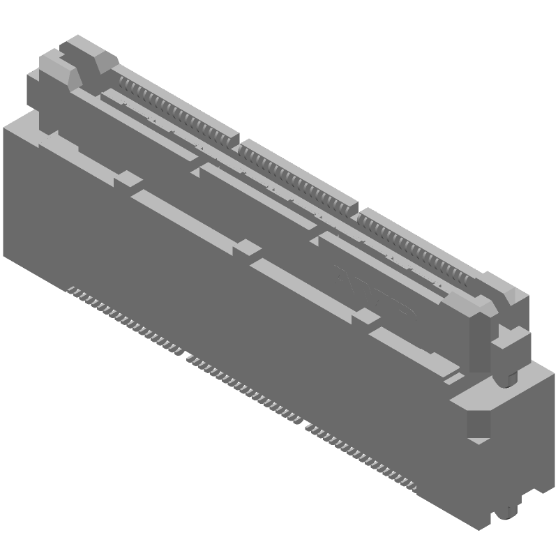 High-Speed Connector: 114 Pos, 3 Power, 114 Signal, 2.54mm/0.64mm Pitch