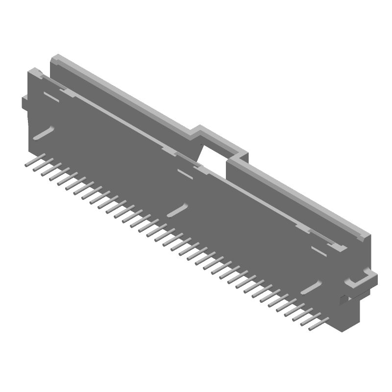 36 Pos 1.27mm RA Shrouded Header, Gold/Tin, 30V, UL94 V-0