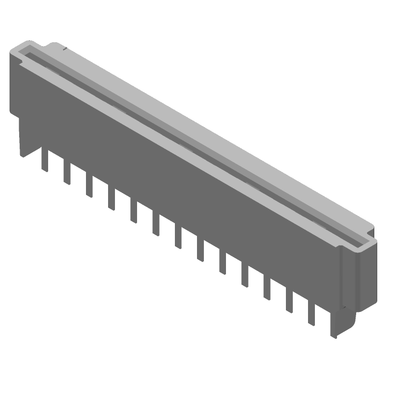 14 Pos 2.54mm Pitch Female Header, Through Hole, 250V, 105°C