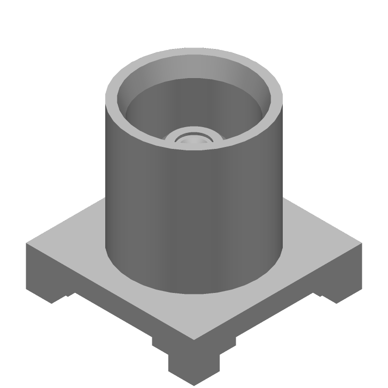 MCX RF Connector, 0-6GHz, 50 Ohm, Female, SMT, Gold