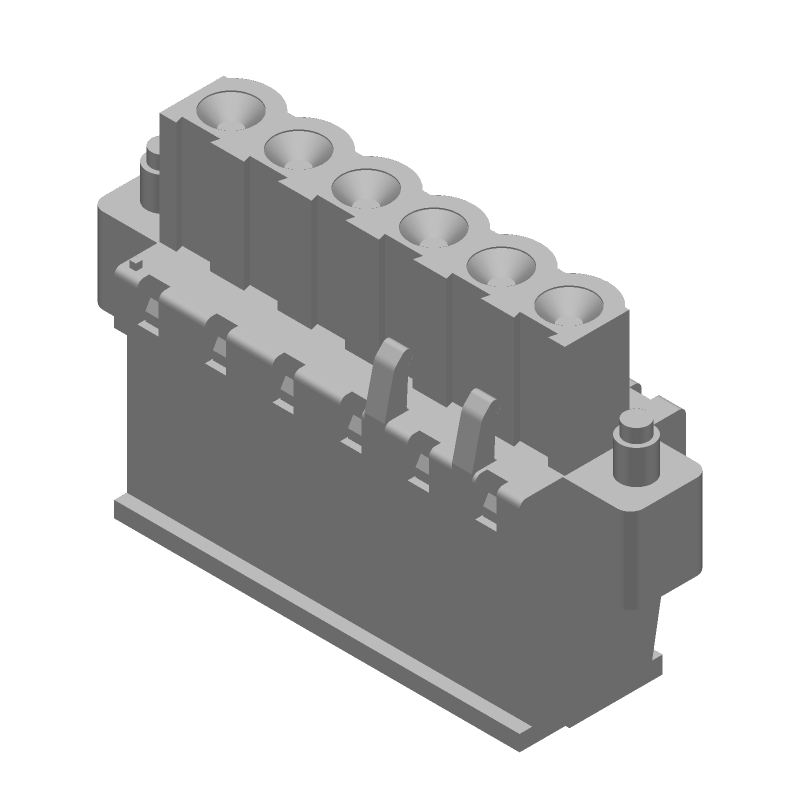 6 Pos Terminal Block, 5.08mm Pitch, 15A, 300V, Screw, ST, Green
