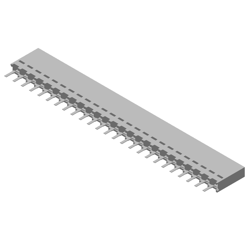 Board Connector, 25 Contact(s), 1 Row(s), Female, Straight, 0.1 inch Pitch, Solder Terminal, Locking, Black Insulator, Plug,