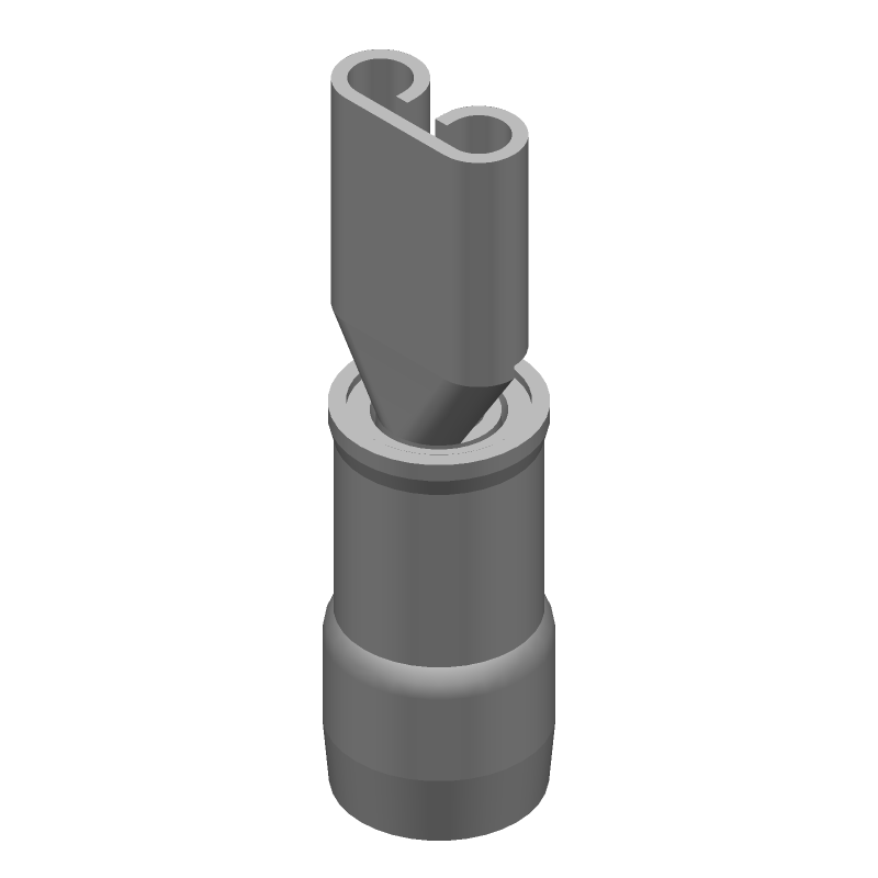 Blue Nylon Insulated Quick Disconnect Terminal 14-16AWG Brass Tin