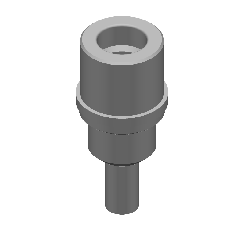 QMA RF Coax Connector, 6GHz, 50R, Crimp, Straight, Male, Gold