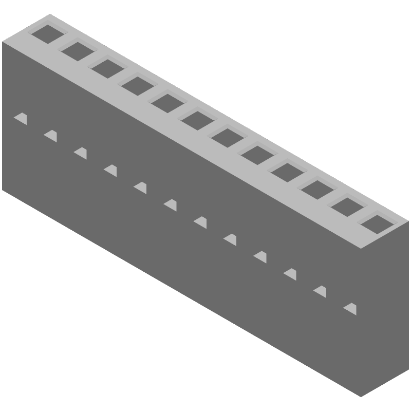 Board Connector, 12 Contact(s), 1 Row(s), Female, 0.156 inch Pitch, Crimp Terminal, Plug,