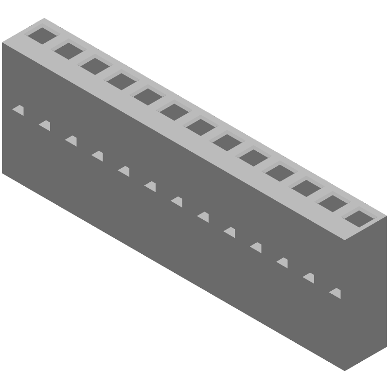 Board Connector, 13 Contact(s), 1 Row(s), Female, 0.156 inch Pitch, Crimp Terminal, Plug,