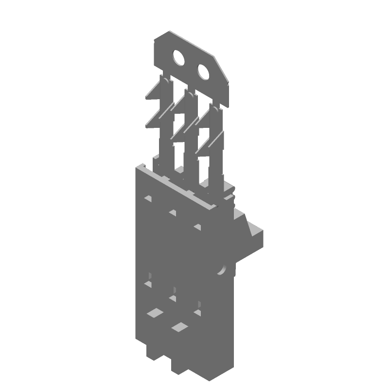 Card Edge Connector, 3 Contact(s), 1 Row(s), Female, 0.1 inch Pitch, Crimp Terminal, Latch, Plug,