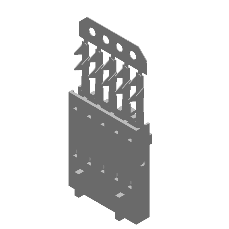 Card Edge Connector, 5 Contact(s), 1 Row(s), Female, 0.1 inch Pitch, Crimp Terminal, Latch, Plug,