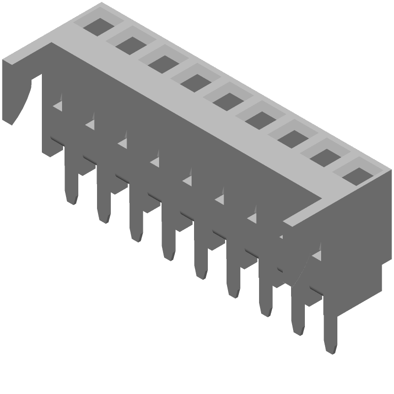 Board Connector, 9 Contact(s), 1 Row(s), Female, Straight, 0.1 inch Pitch, Solder Terminal, Plug,