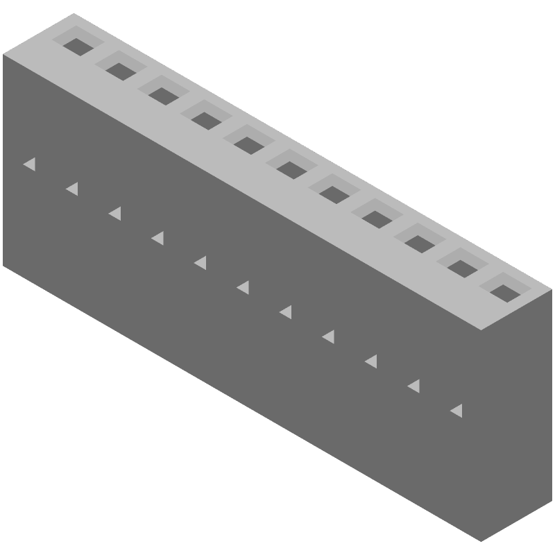Board Connector, 11 Contact(s), 1 Row(s), Female, Straight, Crimp Terminal, Locking, Natural Insulator, Plug