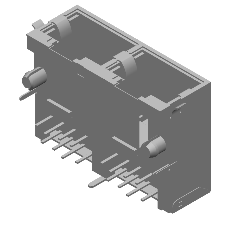 16 CONTACT(S), FEMALE, TELECOM AND DATACOM CONNECTOR, SOLDER, JACK