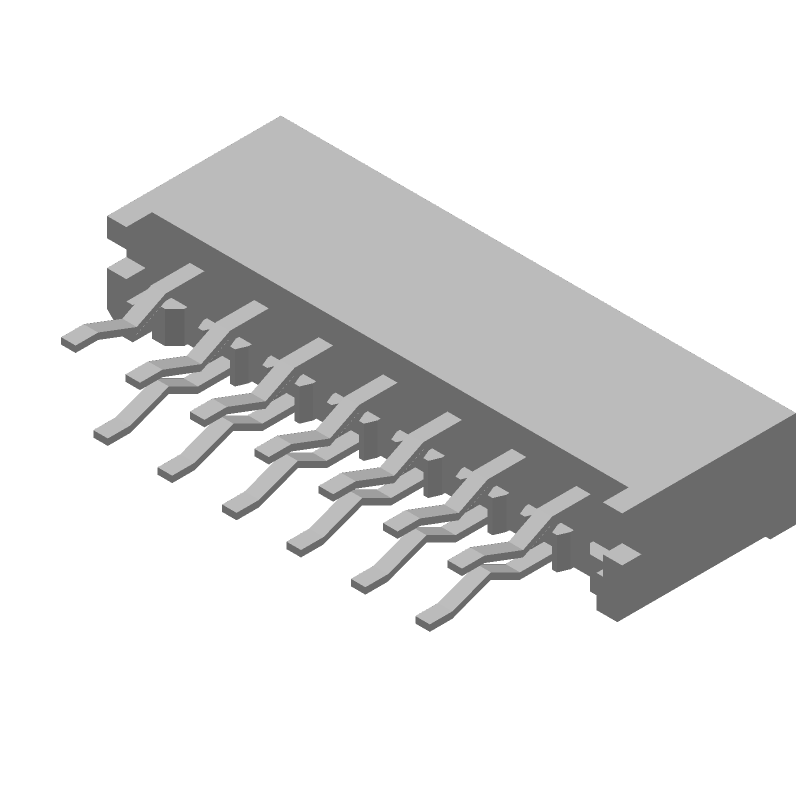 Card Edge Connector, 13 Contact(s), 1 Row(s), Female, Straight, 0.039 inch Pitch, Solder Terminal, Locking,