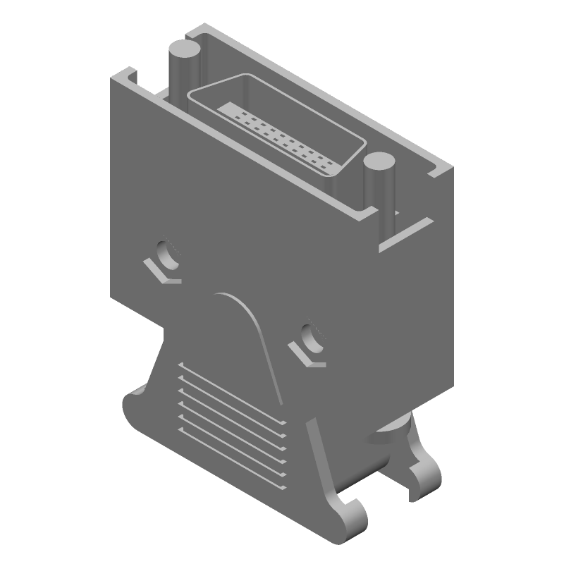1.27mm Pitch Wire-to-Board Shield Case, for Plug Assembly, 20 Circuits