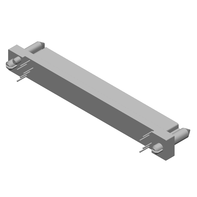 80 Pos 2 Row Receptacle, 2.54mm Pitch, Gold Contact, 1A