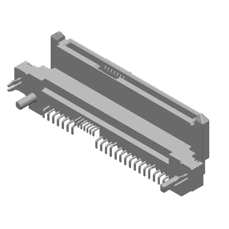 SAS Receptacle, 29 Pos, 0.8mm Pitch, Solder RA SMD