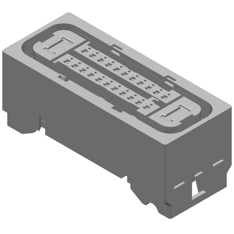 26 Pos Crimp Wire Housing, Male, PBT, Straight, Signal