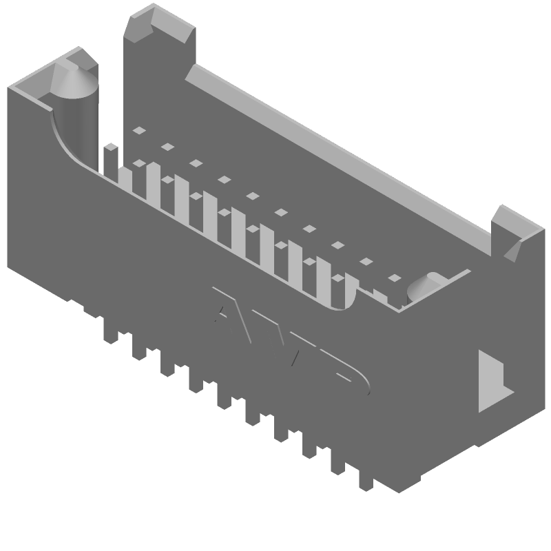 20 Pos 2.54mm Shrouded Header HDR, Male, 3A, Gold, Straight, Thru-Hole