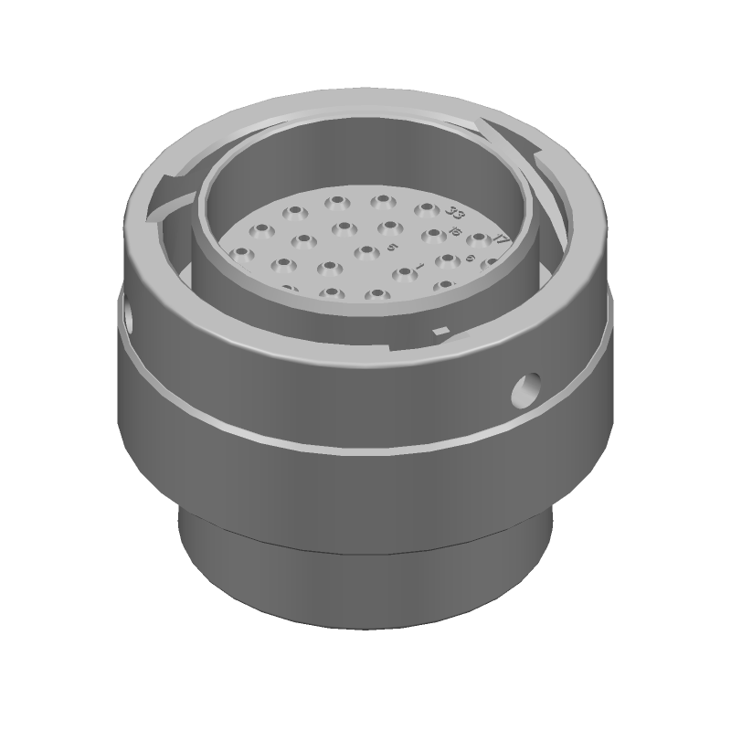 Conn Circular PIN 33 POS Crimp ST Cable Mount 33 Terminal 1 Port Automotive Bulk