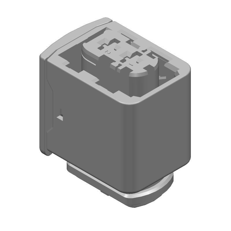 2 Pos Rectangular Connector, Wire-to-Wire, Female Socket, PBT, Black, IP67