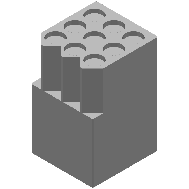9 Pos Female Wire Housing, 13A, 250V, Straight, 5.03mm Pitch