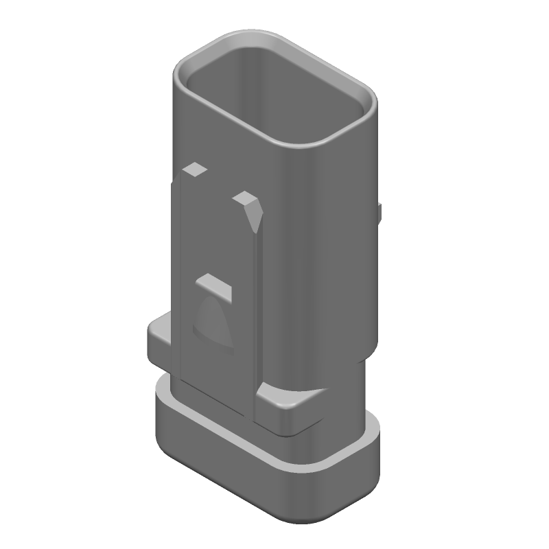 3P Wire-to-Wire Connector, 13A, Gold Pin, PBT, Yellow