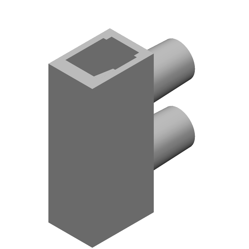 2 Pos Screw Terminal Block, 40A, 250V, Brass/Tin, Nylon, Panel Mount