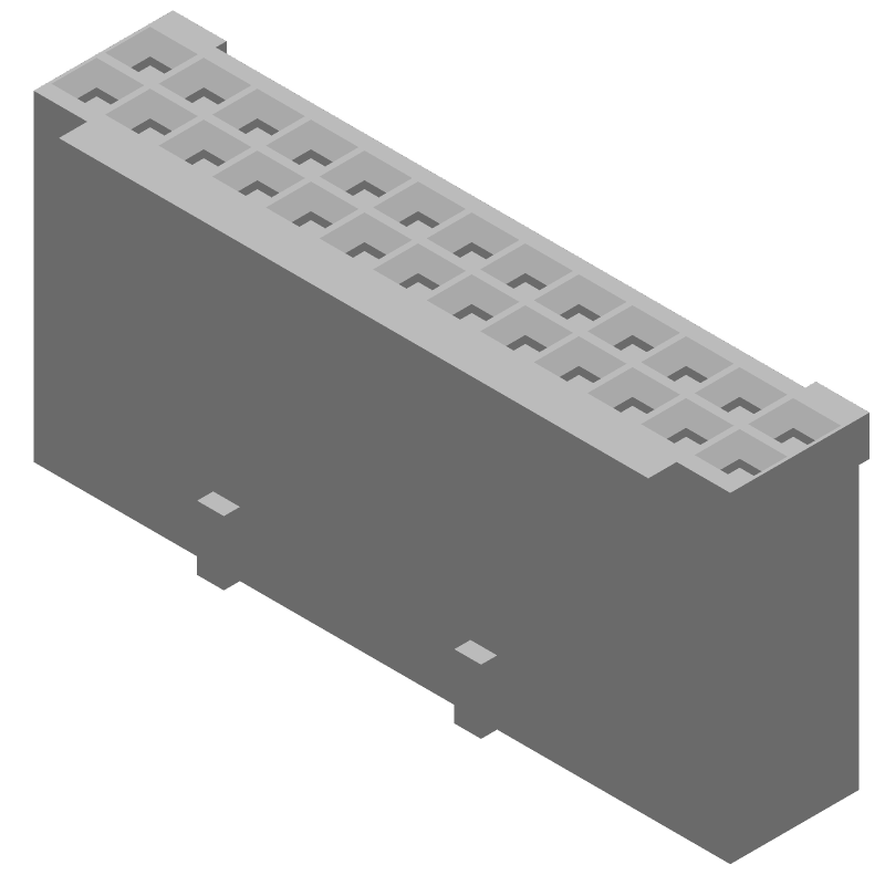26 Pos 2.54mm Crimp Receptacle Housing, 3A, 250V, ST