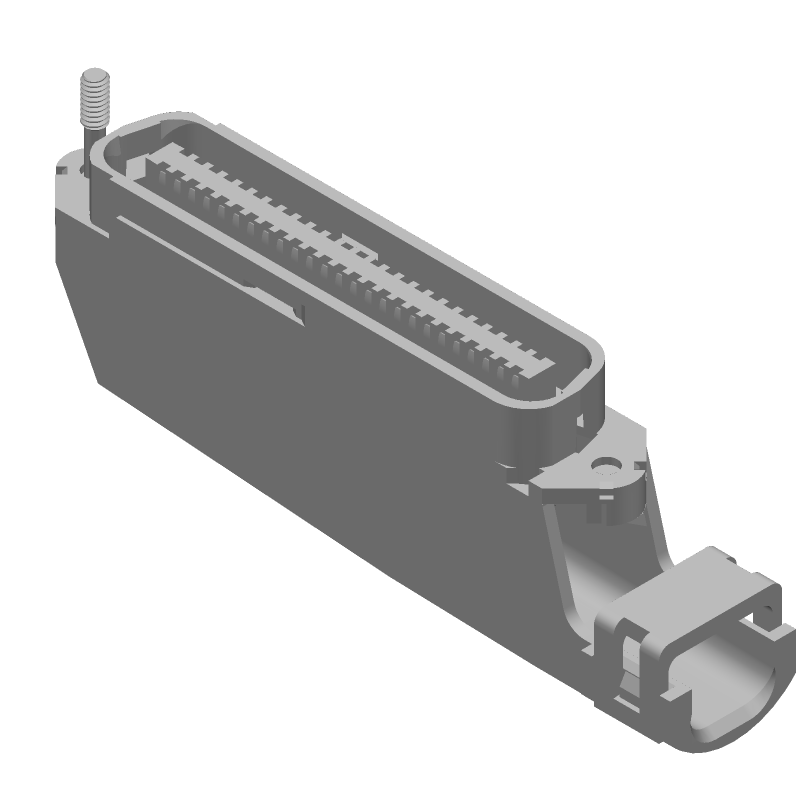 50 Pos IEEE 488 RA IDC Shielded Connector