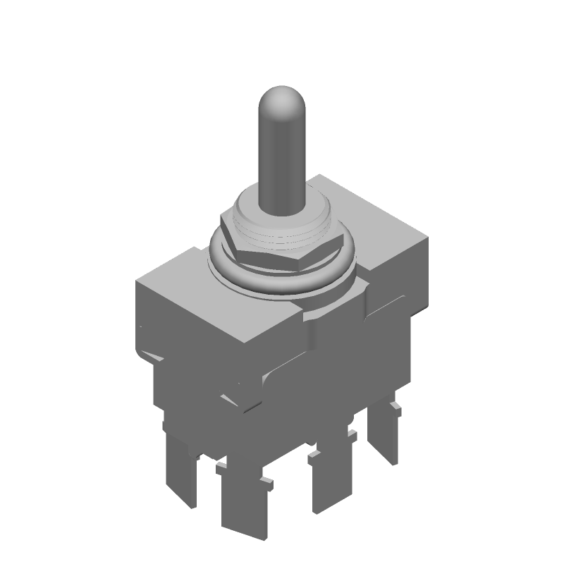 DPDT Toggle Switch, 20A 250VAC, Quick Conn, Panel Mount