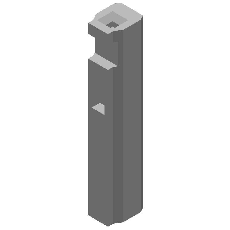 1 Pos Receptacle Housing, Crimp, Straight, Nylon/Glass, 105°C