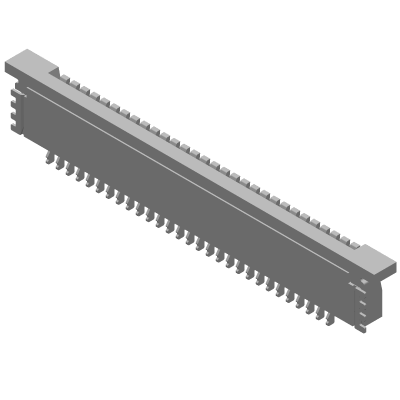 29 Pos FPC Connector, 1mm Pitch, 1A, 200V, RA SMD