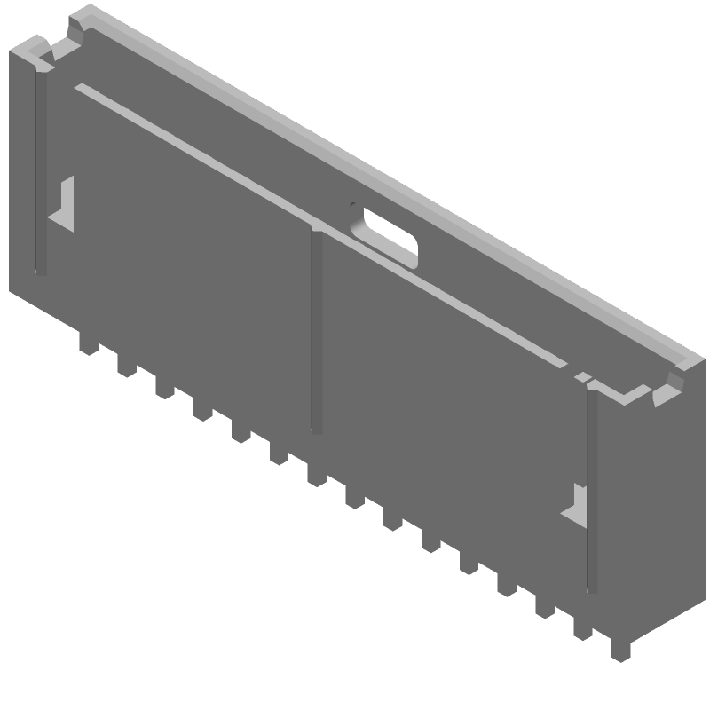 15 Pos 1 Row 2.54mm Pitch Gold Plated Male Header