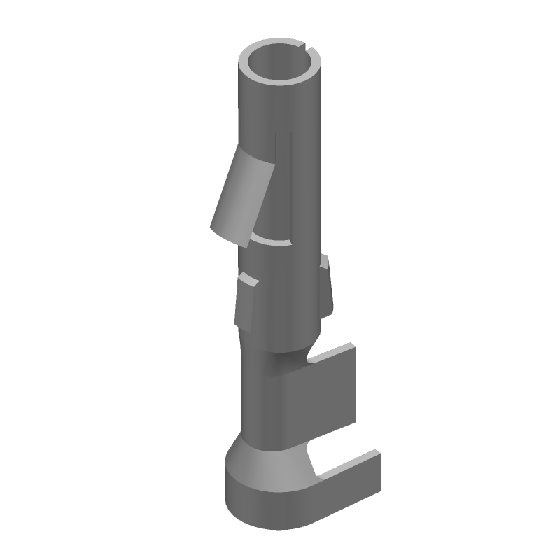 Power Contact, Female, Crimp, 15A, 14-20AWG, Brass, Unplated