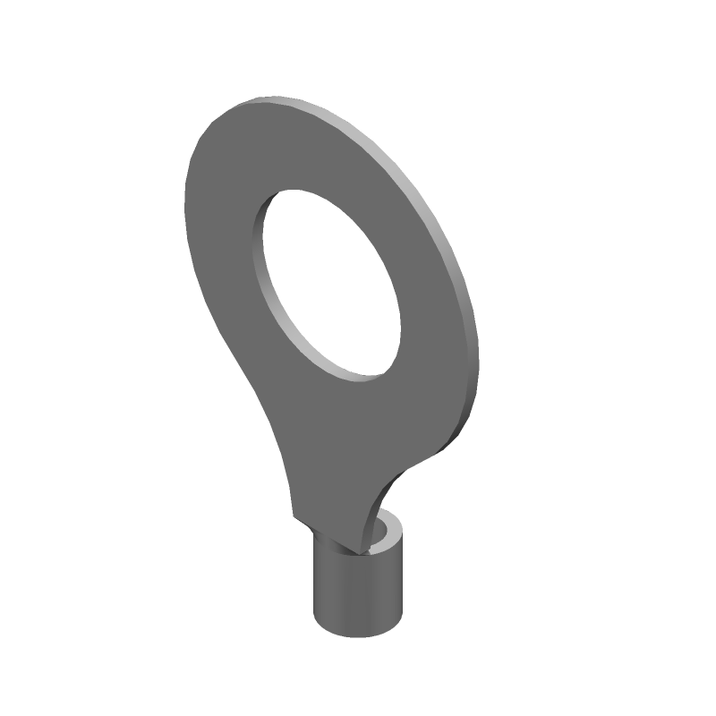 Female Crimp Terminal, Copper, Tin Plated, 8AWG, M16