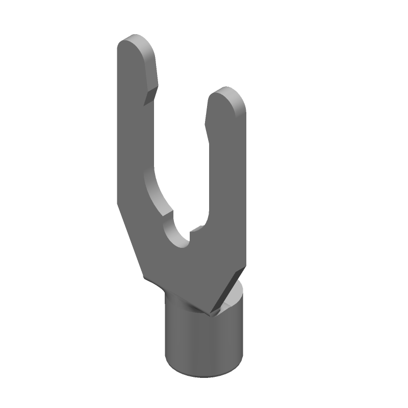 Spring Spade Terminal 14-16AWG Phosphor Bronze 19.86mm Tin Loose