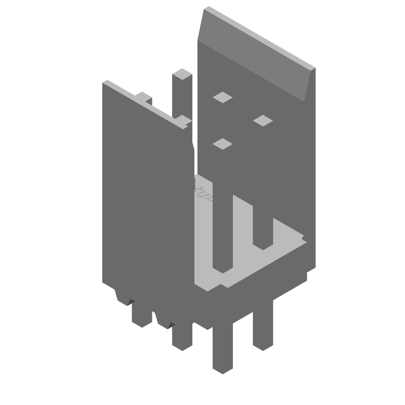 2.54mm Pitch 6 Pos 2 Row Gold Pin Header, Through Hole, 3A