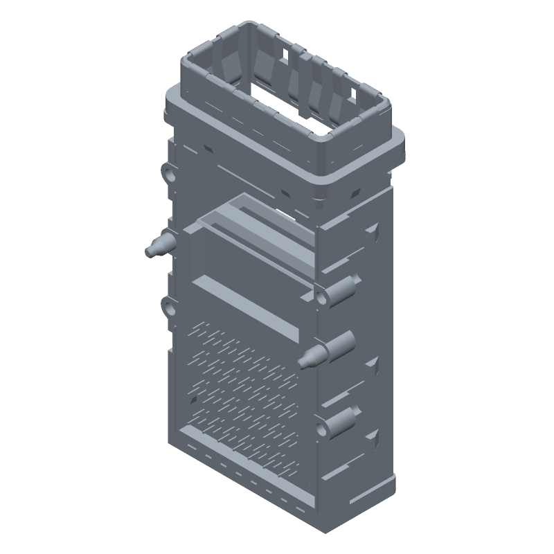 84 Pos RJ11 Connector, 125Gbps, Press-Fit, RA, Thru-Hole, Shielded