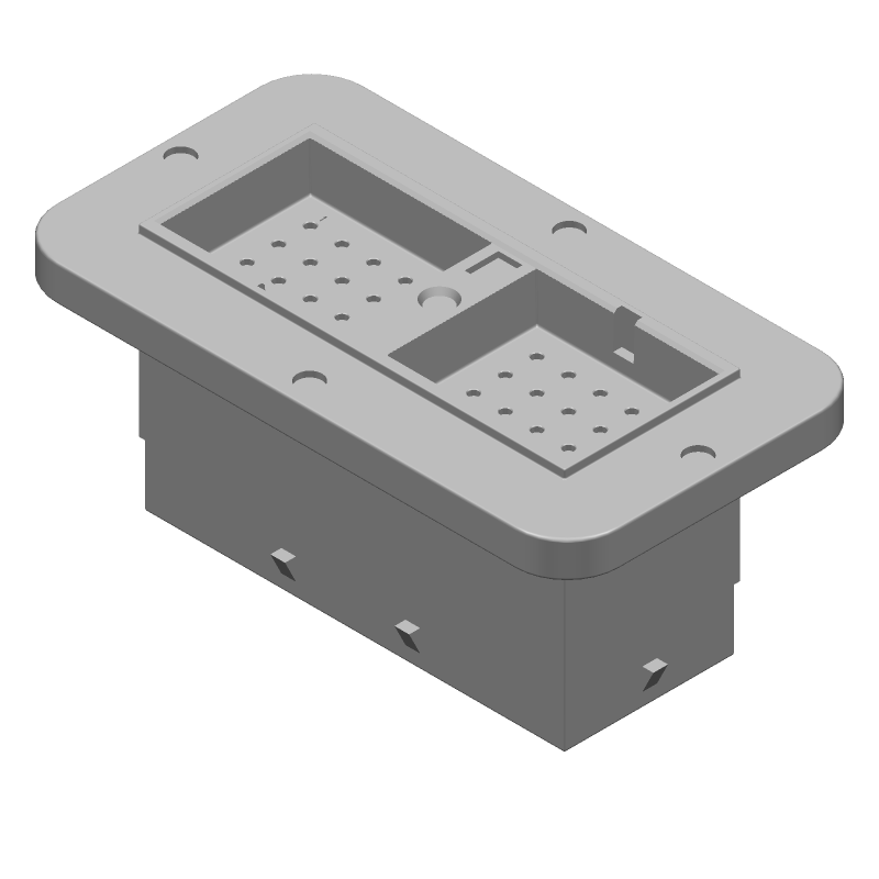 Micro Power and Power Quadlok System Through Hole PCB