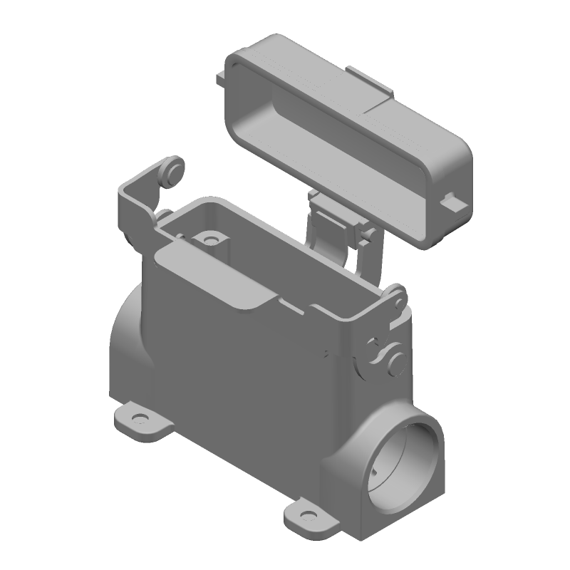 Hood 90° Powder Die Cast Aluminum Alloy Box